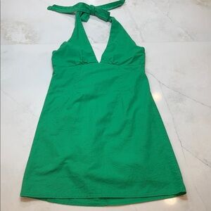 Princess Polly Green Halter Mini Dress